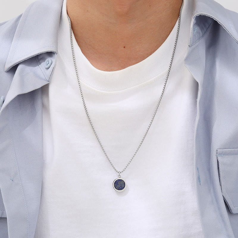 FREE Today: Courage Power Natural Stone Turquoise Tiger Eye Lazurite Malachite Necklace Pendant