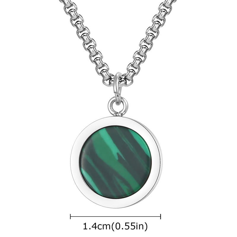 FREE Today: Courage Power Natural Stone Turquoise Tiger Eye Lazurite Malachite Necklace Pendant