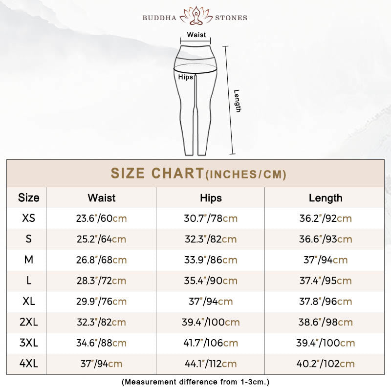 Buddha Stones Circular Mandala Flower Print Gym Leggings Women's Yoga Pants