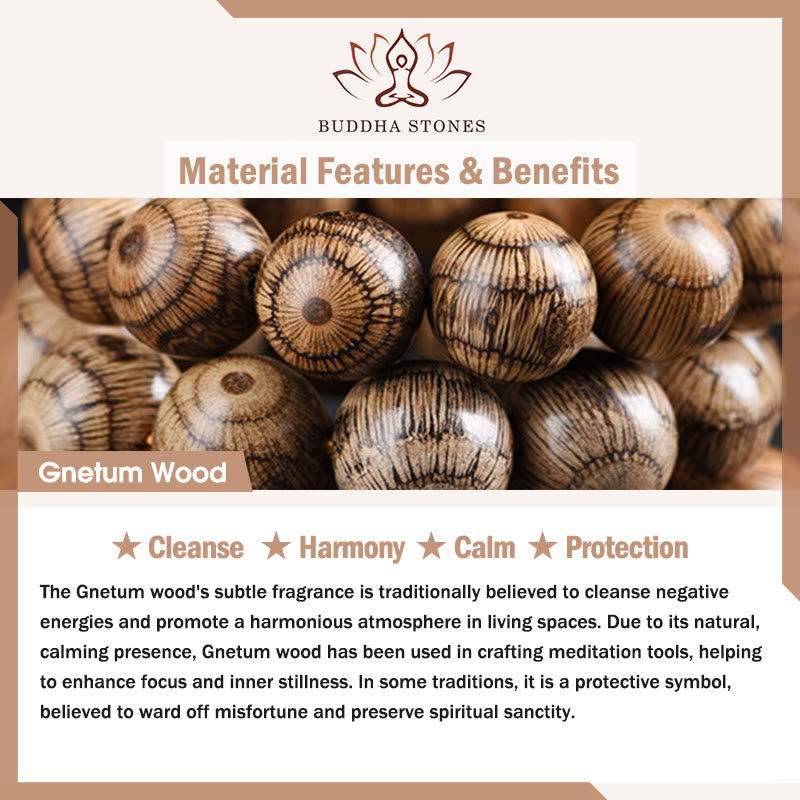 FREE Today: Harmony and Protection Gnetum Wood Beads Bracelet
