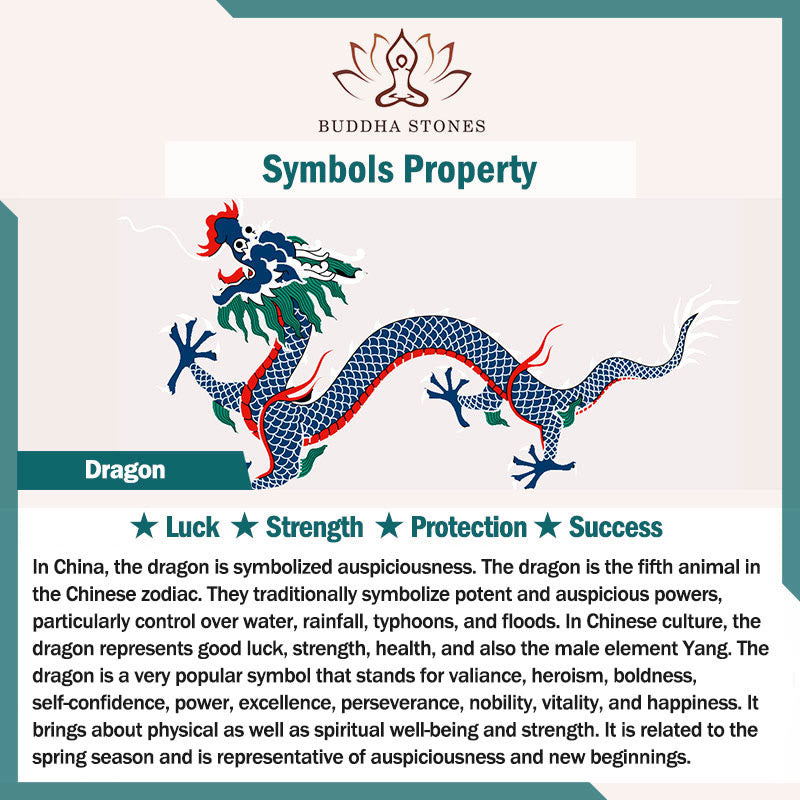 Buddha Stones Copper Fu Character Dragon Pattern Balance Pendant Necklace