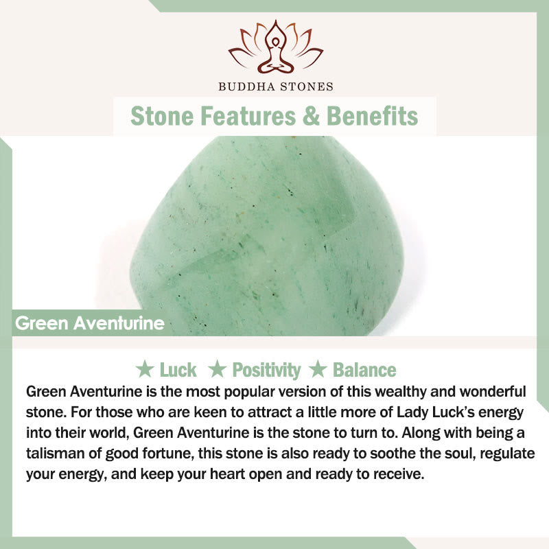 Buddha Stones Natural Bamboo Flower Green Aventurine Pearl Balance Bracelet
