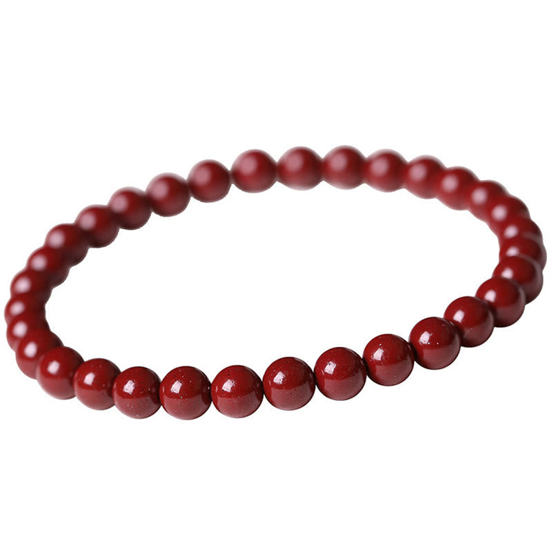 Buddha Stones Gourd Pearl Cinnabar Blessing Beads Bracelet