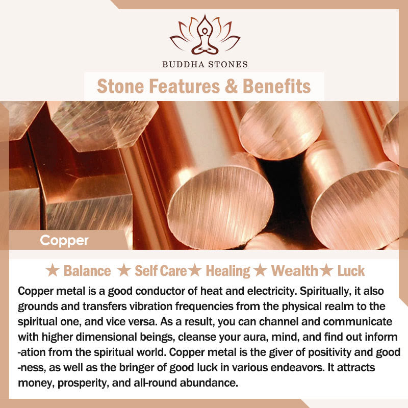 Buddha Stones Zakiram Copper Adjustable Wealth Open Ring