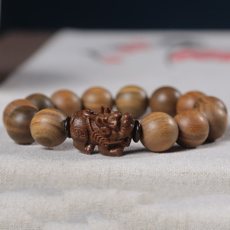 FREE Today: Positive and Attract Wealth Green Sandalwood Pixiu Bracelet