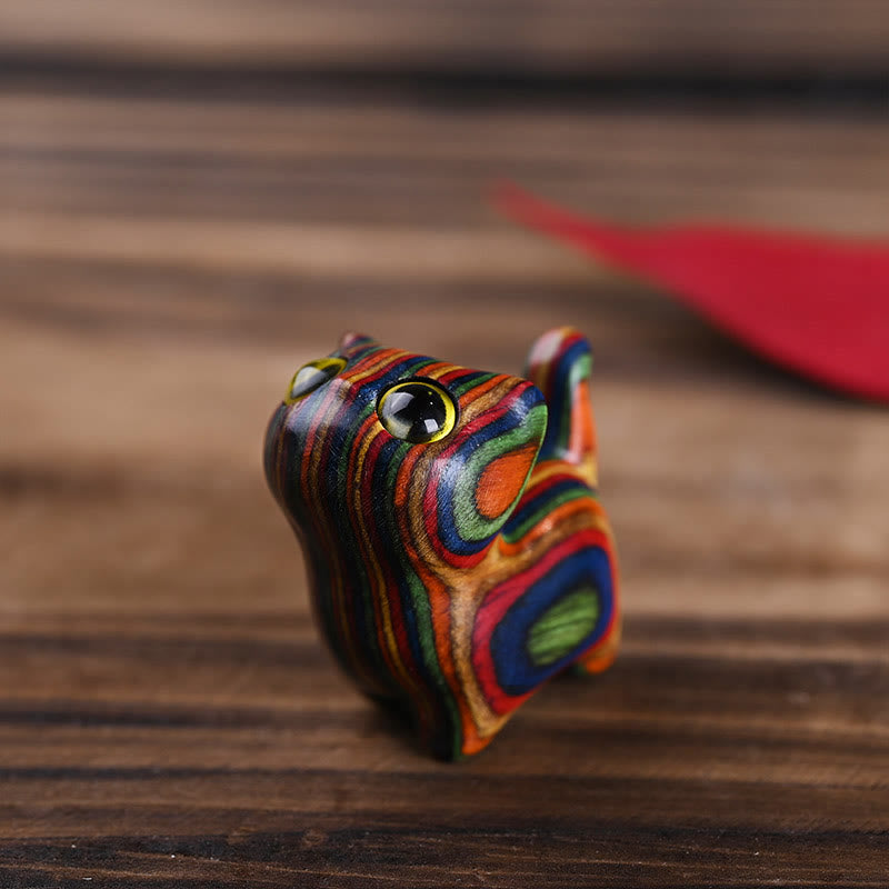 Buddha Stones Rainbow Eucalyptus Cute Cat Animals Calm Decoration