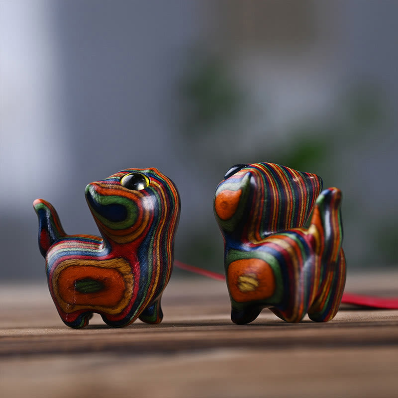 Buddha Stones Rainbow Eucalyptus Cute Cat Animals Calm Decoration