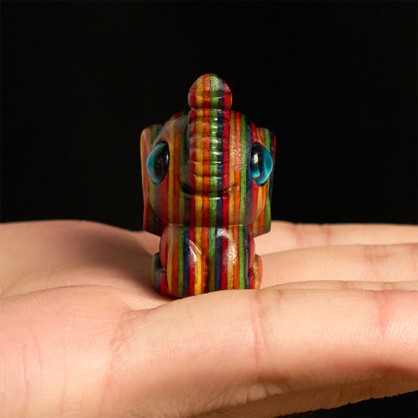FREE Today: Reduce Stress and Strength 2Pcs Mini Rainbow Eucalyptus Elephant Carved Decoration