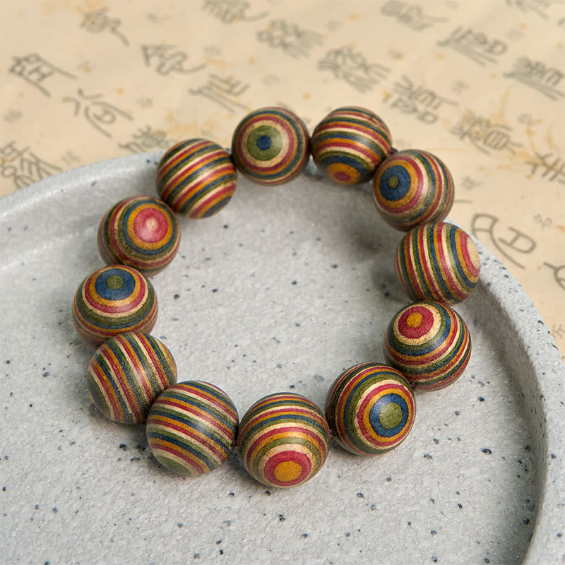 FREE Today: Positive and Balance Colorful Rainbow Eucalyptus Bracelet