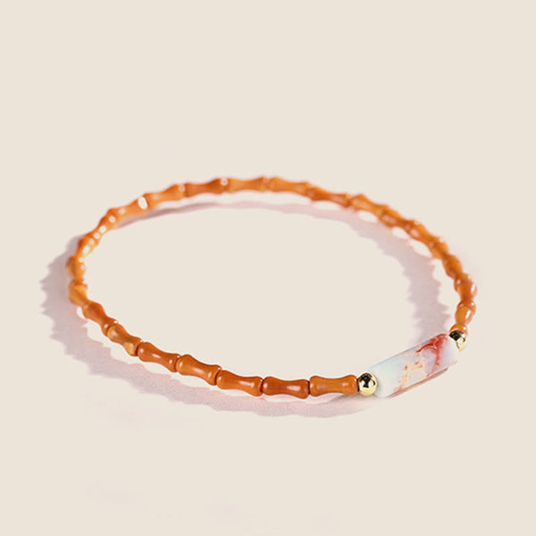 FREE Today: Inner Strength and Peace Ultra-fine Olive Pit Bracelet