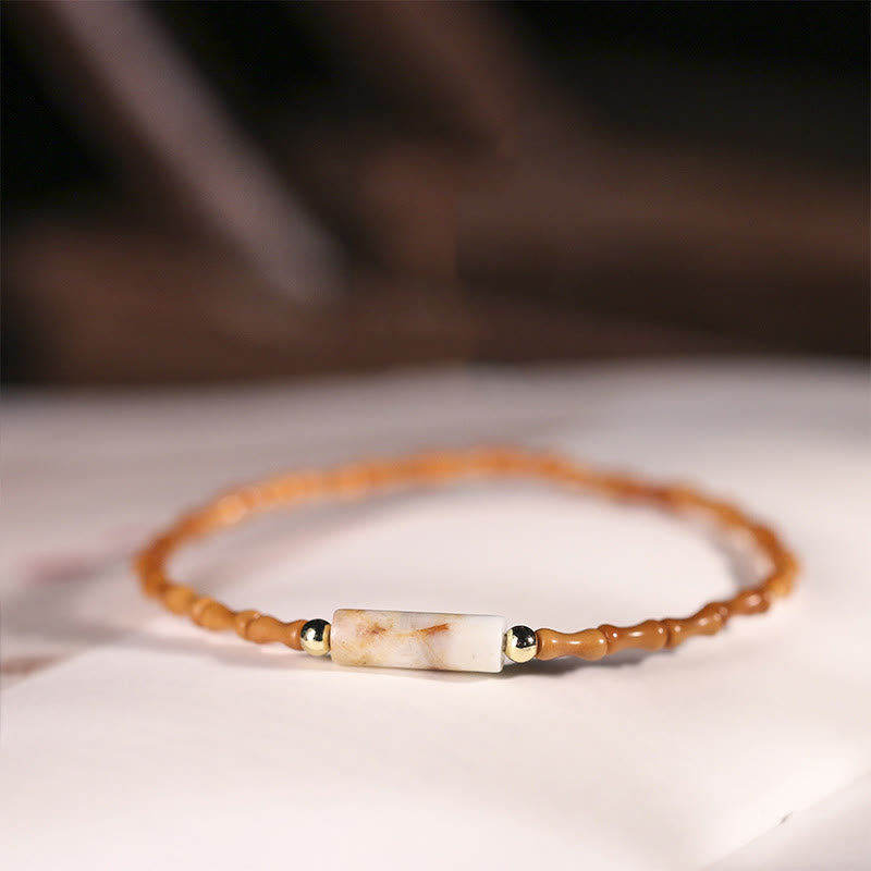 FREE Today: Inner Strength and Peace Ultra-fine Olive Pit Bracelet