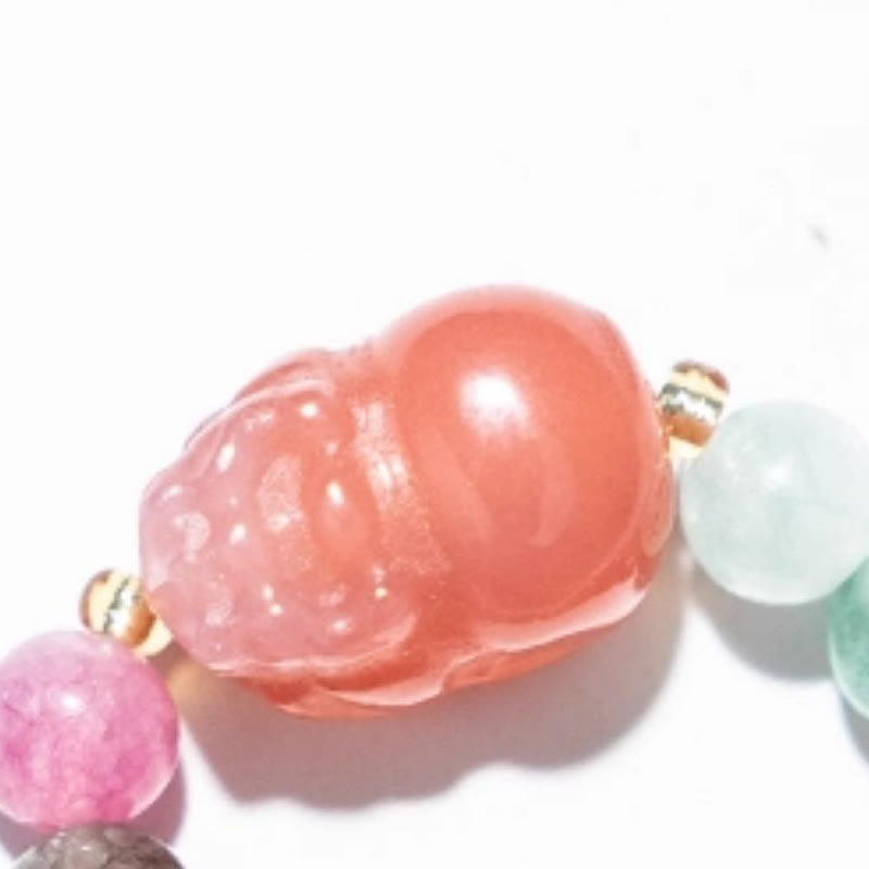 Buddha Stones Natural Tourmaline Manjusri Bodhisattva Pattern Positive Ring