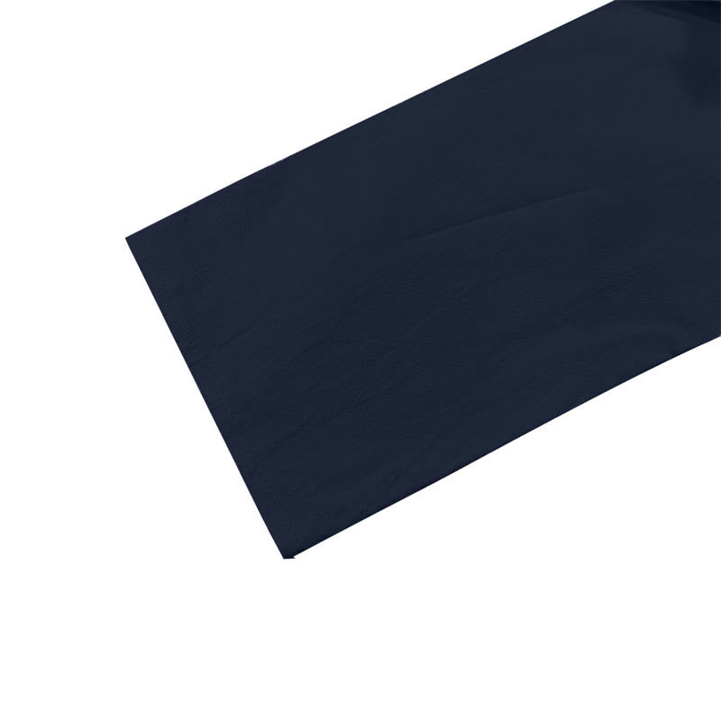 Buddha Stones Solid Color Fall Lace-up Men's V-Neck Long Sleeve Cotton Shirt