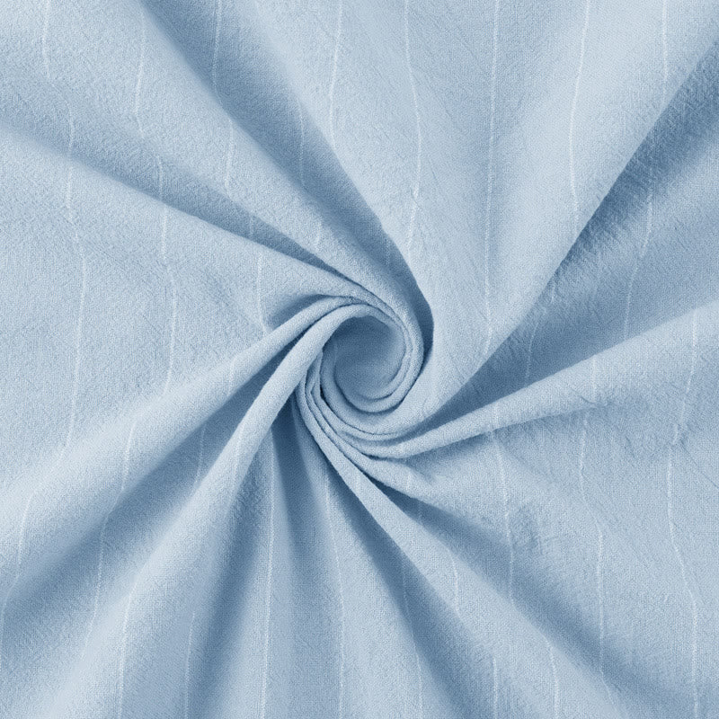 Buddha Stones Solid Long Sleeve Hooded Stripes Drawstring Buttons Linen Men's Shirt