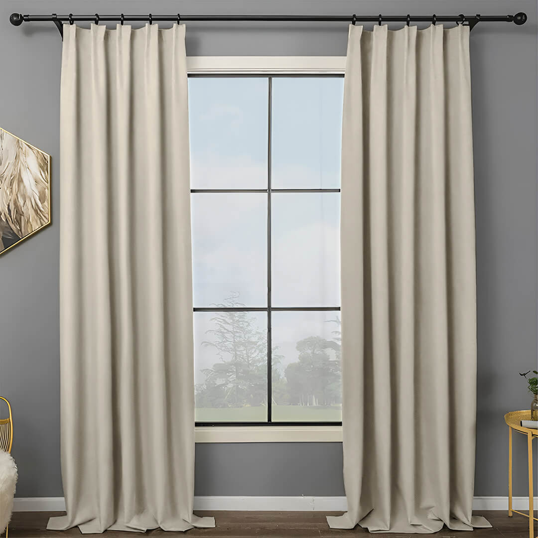 Lynn LuxuraTherm 100% Blackout Linen Curtains