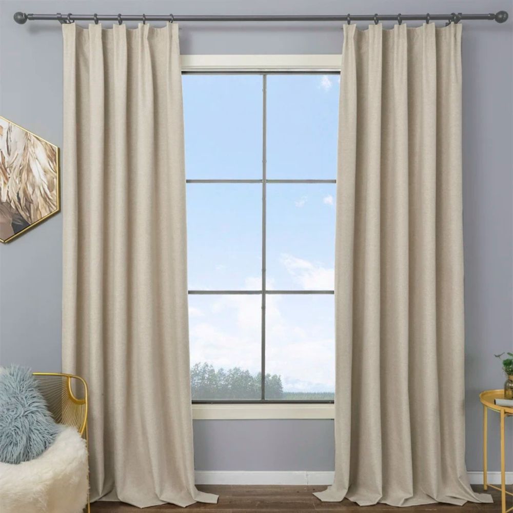 Lynn LuxuraTherm 100% Blackout Linen Curtains