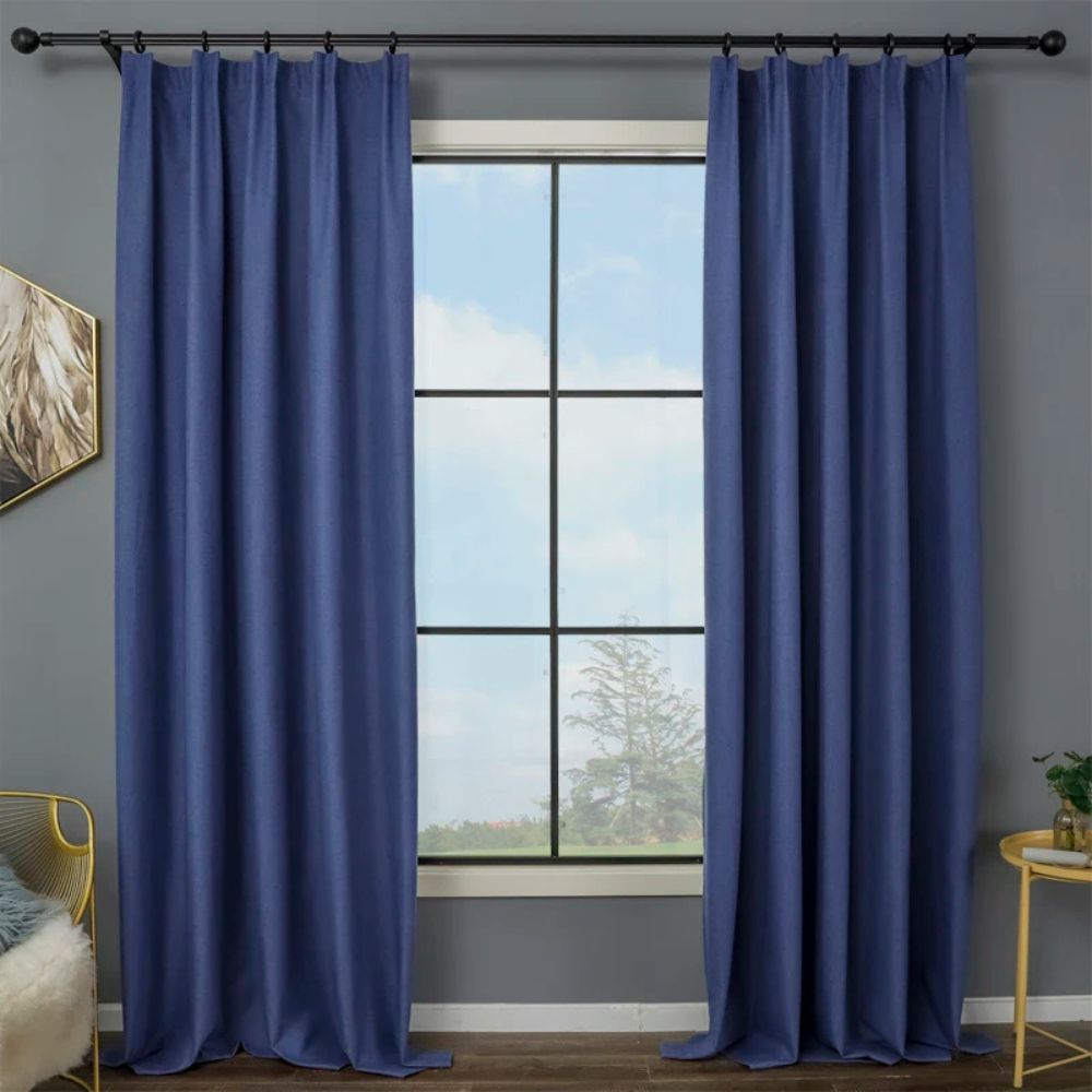 Lynn LuxuraTherm 100% Blackout Linen Curtains