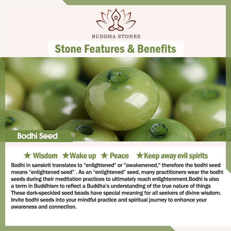 FREE Today: Happiness Wisdom Tibetan Bodhi Seed Dzi Bead Coconut Shell Bracelet