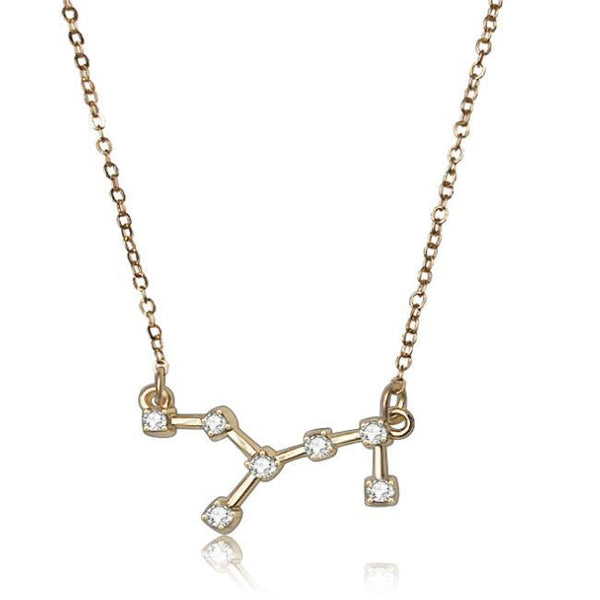 Starluxe Zodiac Crystal Charm Bracelet – 12 Constellation Edition (Gold-Tone Chain)