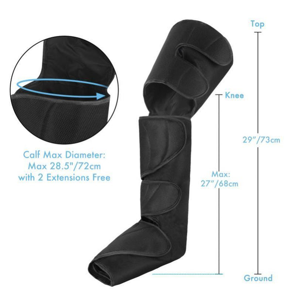 Hot Air Compression Leg and Foot Recovery Boots for Massage and Therapy