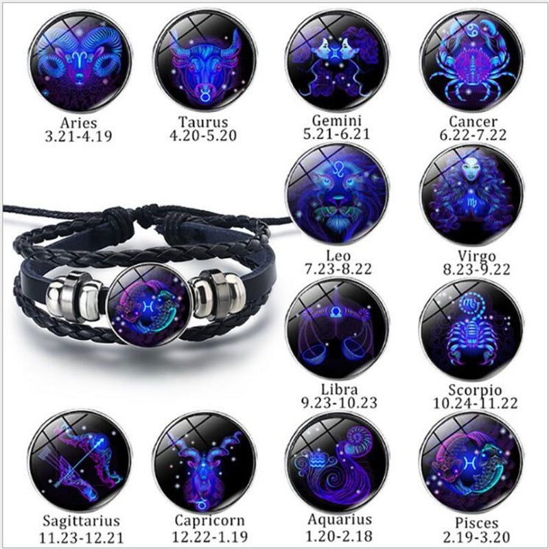 SoulSign Zodiac Spirit Bracelet – Handmade Multilayer Constellation Edition
