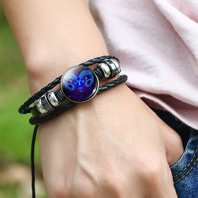 SoulSign Zodiac Spirit Bracelet – Handmade Multilayer Constellation Edition