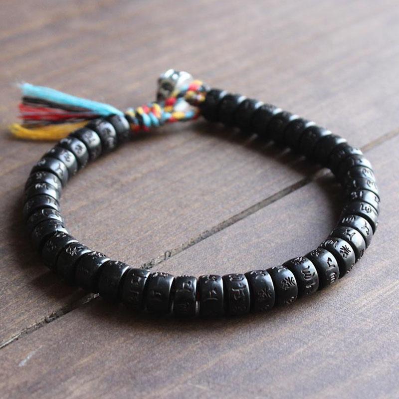 Sacred Om Mantra Coconut Bracelet – Wisdom Enhancer & Spiritual Shield
