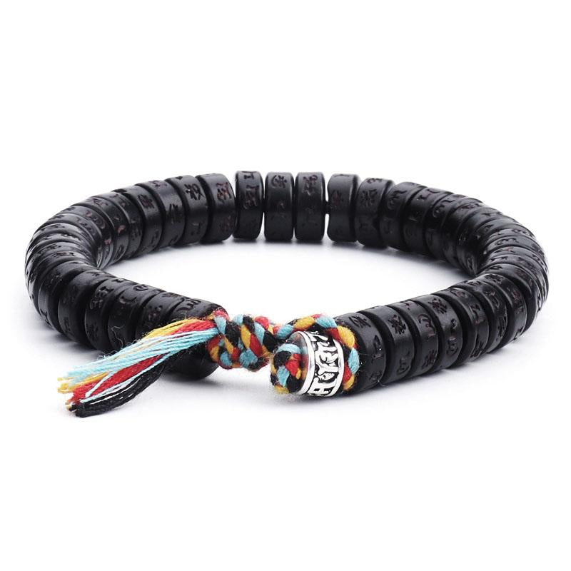 Sacred Om Mantra Coconut Bracelet – Wisdom Enhancer & Spiritual Shield