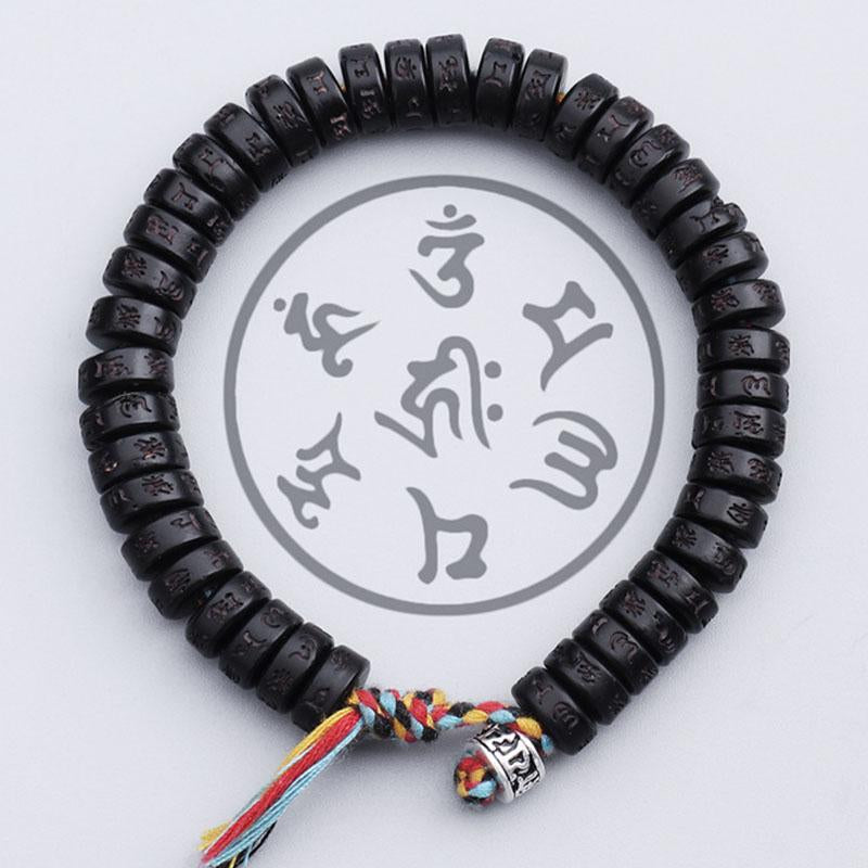 Sacred Om Mantra Coconut Bracelet – Wisdom Enhancer & Spiritual Shield