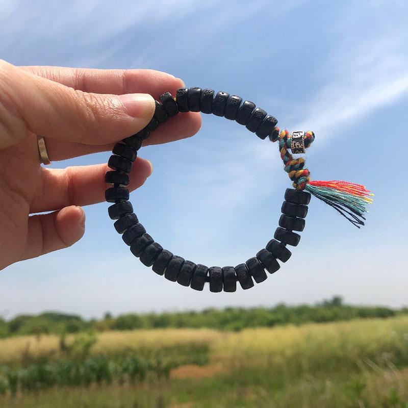 Sacred Om Mantra Coconut Bracelet – Wisdom Enhancer & Spiritual Shield