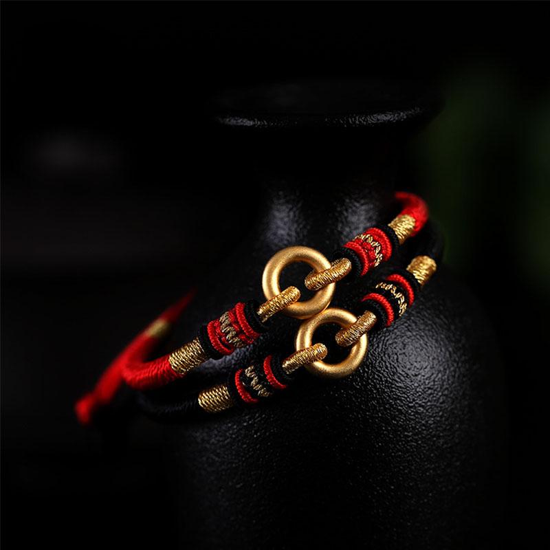 Himalayan Soulbond: Dragon Knot Friendship Talisman Bracelet