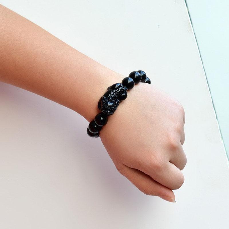 Eternal Guardian Pixiu Bracelet – Obsidian Wealth Shield