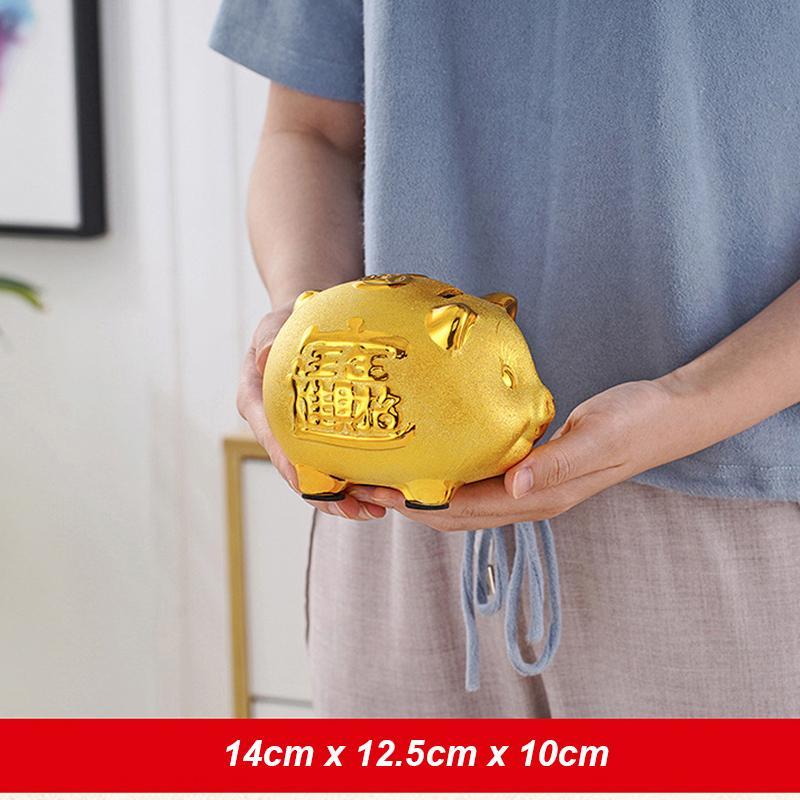 Golden Fortune Guardian – Feng Shui Piggy Bank of Abundance & Intent