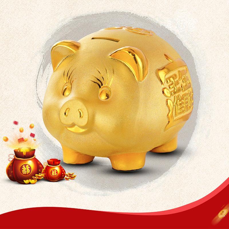 Golden Fortune Guardian – Feng Shui Piggy Bank of Abundance & Intent