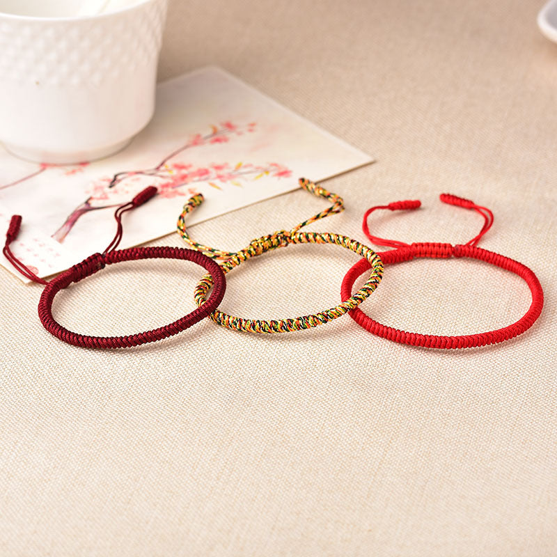 Infinite Luck Tibetan Knot Bracelet – Mantra-Charged Protection