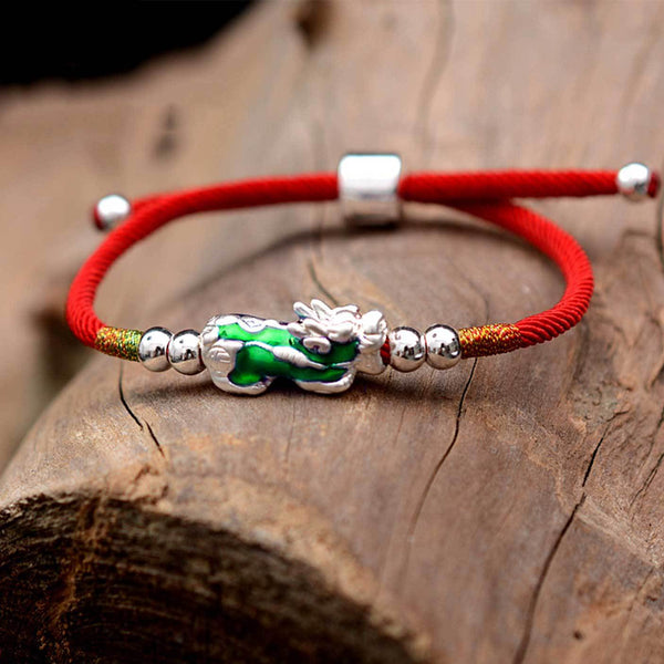 Mystic Wealth Flux Pixiu Bracelet - Feng Shui Charm & Color Magic