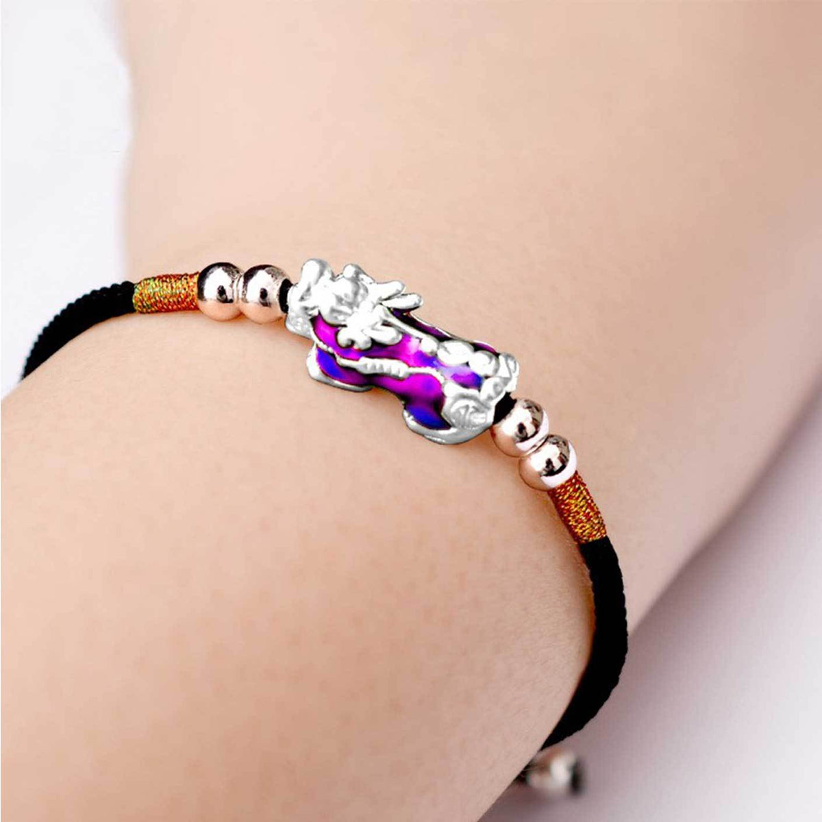 Mystic Wealth Flux Pixiu Bracelet - Feng Shui Charm & Color Magic