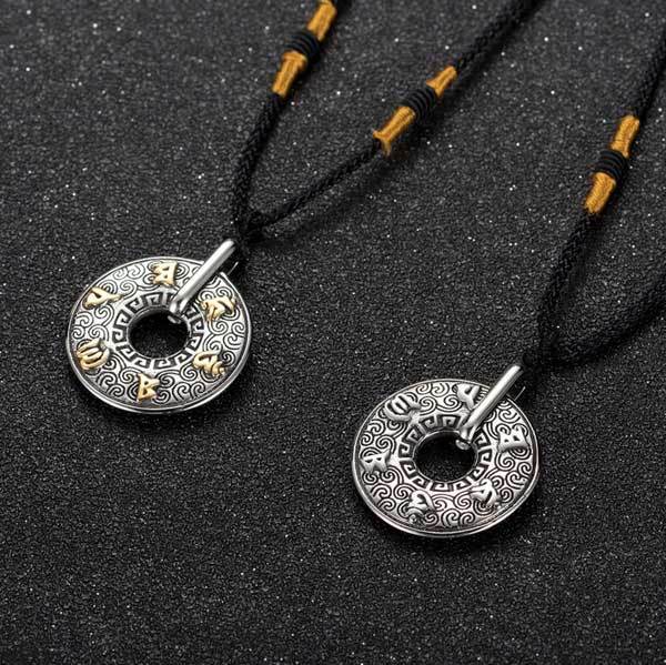 Sacred Om Mani Padme Hum Necklace – Liberation & Enlightenment Pendant