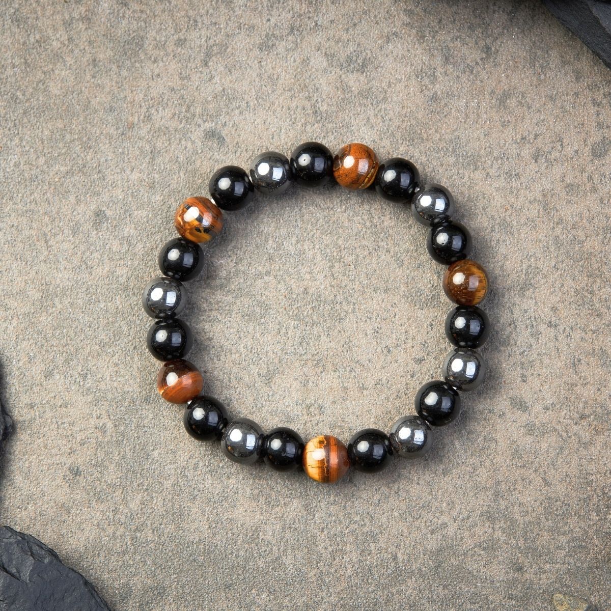 Trinity Guardian Stone Bracelet - 3-in-1 Energy Shield & Spiritual Armor