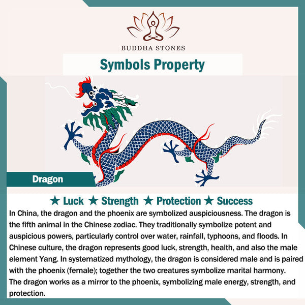 Buddha Stones Dragon Pattern Heart Sutra Copper Strength Ring